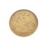 Gold Coins - Edward VII half sovereign, 1909 Condition: