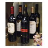 Wines & Spirits - Five various bottles of Rioja and one other Condition: