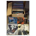 Large selection of assorted LP records to include; Frank Sinatra, Bing Crosby, Booker T & The MGs