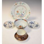 Small collection of Oriental ceramics comprising: Chinese Famille Rose plate, Japanese cup and