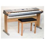 Yamaha Portable Grand DGX-620 electric piano together with matching Yamaha stool Condition: