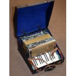 Alvari piano accordion, cased Condition: