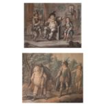 Two late 18th Century mezzotint engravings, one titled in pencil verso Henry IV part II, the other a