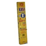 Advertising - Vintage wall mounted Y.Z chewing gum dispenser, 92cm high Condition: