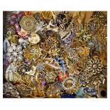 Large selection of costume and dress jewellery to include; brooches, pins etc Condition: