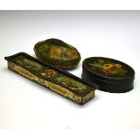 Advertising - Rowntree & Co 'Grace Darling' rectangular tin and cover, together with two oval