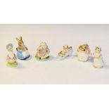 Beswick - Beatrix Potter figures - Jemima Puddleduck, Tabitha Twitchit, Mrs Rabbit and Bunnies, Mr