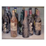 Selection of fortified and table wine (19 bottles) Condition:
