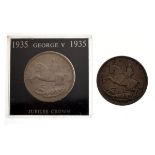Coins - Two George V crowns 1935 Condition: