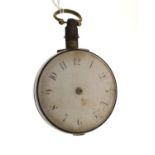 George III silver cased key wind pocket watch, the movement engraved Thomas Mawkes, Derby,