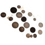 Coins - George III crown 1819, Edward VII crown 1902, quantity of other silver coinage and a