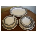 Selection of Midwinter 'Palmyra' pattern dinnerwares, mid 20th Century comprising: oval meat