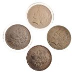 Coins - Four USA dollars 1879, 1898, 1923 x 2 Condition: