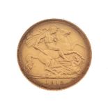 Gold Coins - George V half sovereign 1912 Condition: