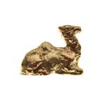 Cast 9ct gold brooch formed as a camel, 28.4g approx Condition:
