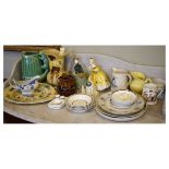 Quantity of mixed ceramics to include; Queen Victoria Golden Jubilee commemorative printed jug,