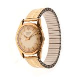 Helvetia - Gentleman's gold plated cased automatic wristwatch, two-tone dial with batons and