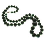 Malachite bead necklace Condition: