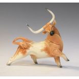 Spanish Algora porcelain figure of a bull Condition: