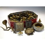 Collection of North African, Middle Eastern and other silver plated, brass and other jewellery,