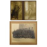 Group of military and other photographs to include; 'The Officers First Battalion The Sherwood