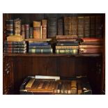 Books - Assorted leather bound and other hardback books to include; six vols Matthew Henry's