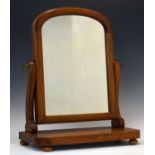 Late Victorian/Edwardian pine and fruitwood swing dressing mirror Condition: