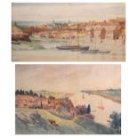 Ernest Parkinson (Early 20th Century) - Watercolour - Pill (Bristol) looking towards the Avon,