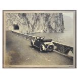 Collection of early 20th Century monochrome photographs depicting Continental holidays by motorcar
