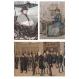 Three late 19th Century Vanity Fair prints, 'The Lobby of the House of Commons, 1886', 'HRH The