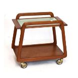 Mid 20th Century teak hostess trolley in the manner of G-Plan Condition: