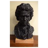 Austin Productions composition bust of Beethoven, dated 1961 Condition: