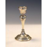 George V silver table candlestick, Birmingham 1916, 15cm high (loaded) Condition:
