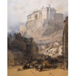 Edinburgh Interest - Three various prints, Edinburgh Castle, view towards Calton Hill, and