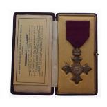 Medals - M.B.E. awarded to George Edward Biddle, awarded for services to the Sierra Leone district