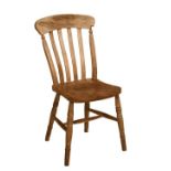19th Century elm and fruitwood kitchen chair Condition: