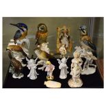 Collection of various Continental figures including birds etc Condition: