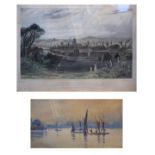Assorted pictures and prints to include; F.M. Forshall - Lincoln Cathedral, 1891, 16.5cm x 10cm,