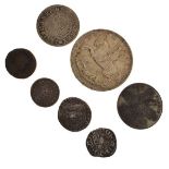 Coins - Small quantity of silver coinage including; two Medieval hammered coins etc, together with a