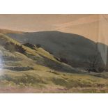 Walter Robert Stewart Acton - Watercolour - A moorland landscape, signed, 27cm x 37cm, Edward