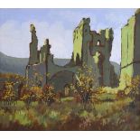 Edwin A. Read - Oil on board - Llanthony Priory, signed, 33cm x 36cm, framed Condition: