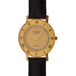 Raymond Weil 'Othello' lady's gold plated wristwatch with Roman chapter ring and gilt baton markers,