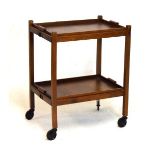 Early to mid 20th Century hostess trolley of folding design with removable rectangular tray top