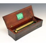 19th Century rosewood and simulated rosewood cased six air musical box by Nicole Freres of Geneva,