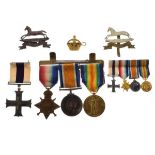 Medals - World War I Military Cross group of four awarded to 2621 Lieutenant Walter Yates of the