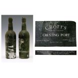 Croft's single vintage Crusting Port, 1954 vintage bottled in 1957, two bottles (2) Condition: