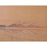 G.H. Gait (20th Century) - Watercolour heightened with white - 'Tide Line, Isle of Rhum', signed