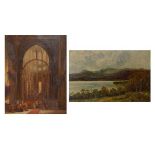 H.G. Thomas (late 19th Century) - 'Windermere', oil on canvas, 19cm x 29cm, together with an