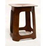 WITHDRAWN - Modern Design - Mid 20th Century bentwood stool by Venesta, with paper label beneath
