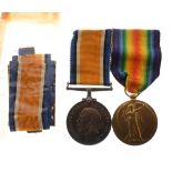 Medals - World War I pair awarded to 261406 Driver F.J. Bailey Royal Artillery Condition: